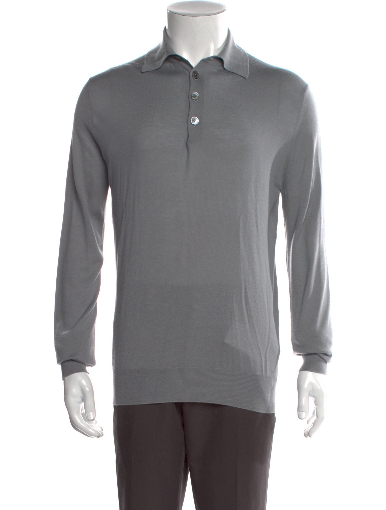 Hermès Cashmere Mock Neck Polo Sweater